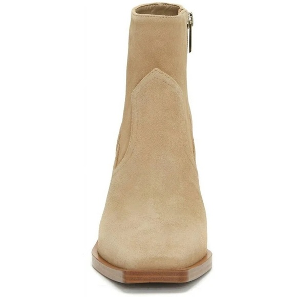 Vince Camuto Amtinda Tortilla Squared Toe Ankle Block Heeled Bootie- Size 8 - Picture 3 of 8